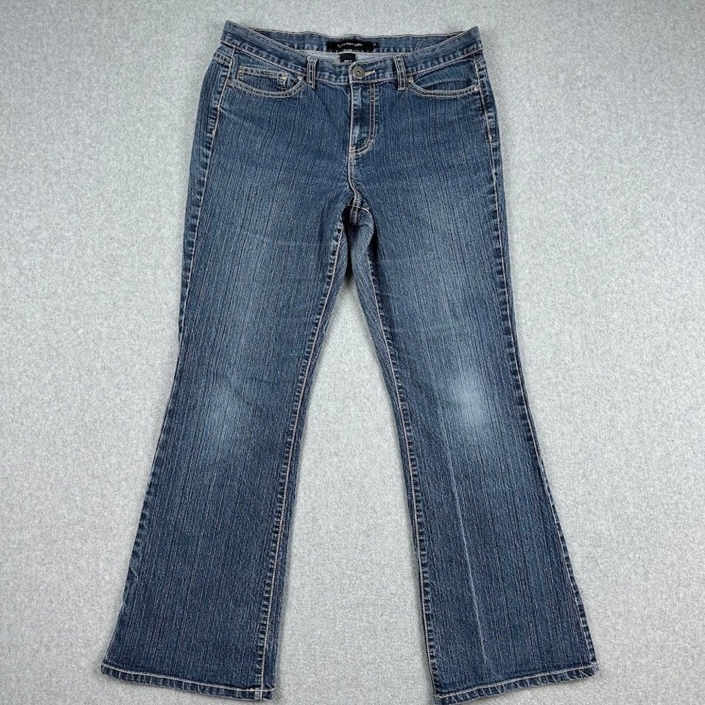 Calvin Klein Womens Jeans Blue Wash Bootcut Denim Pants Size‎ 12 Western Cowboy